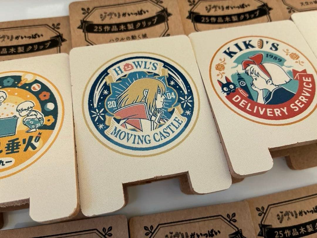 ジブリ 25作品木製クリップ ジブリパーク コンプリート - その他本当に