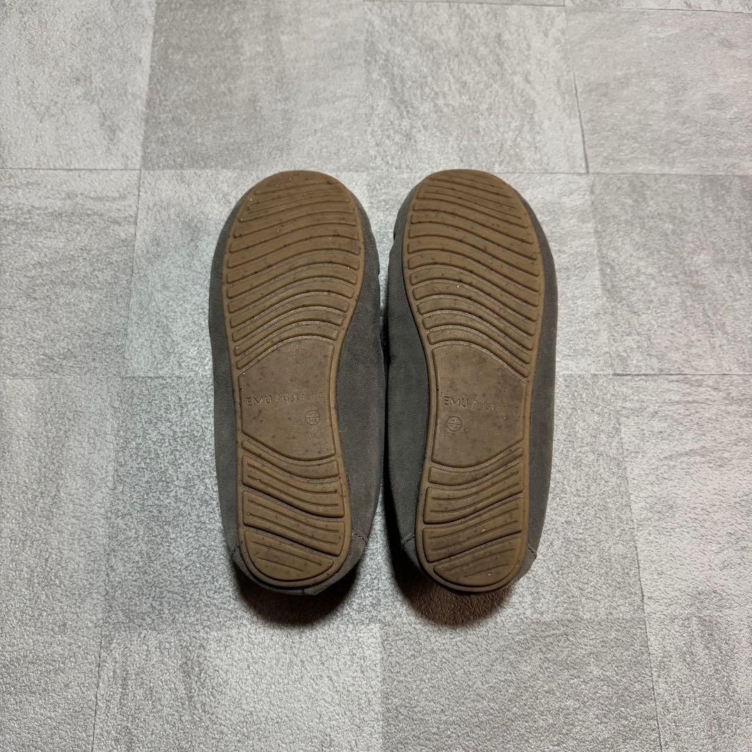 EMU Australia ムートン モカシン ケアンズ 24cm チャコール