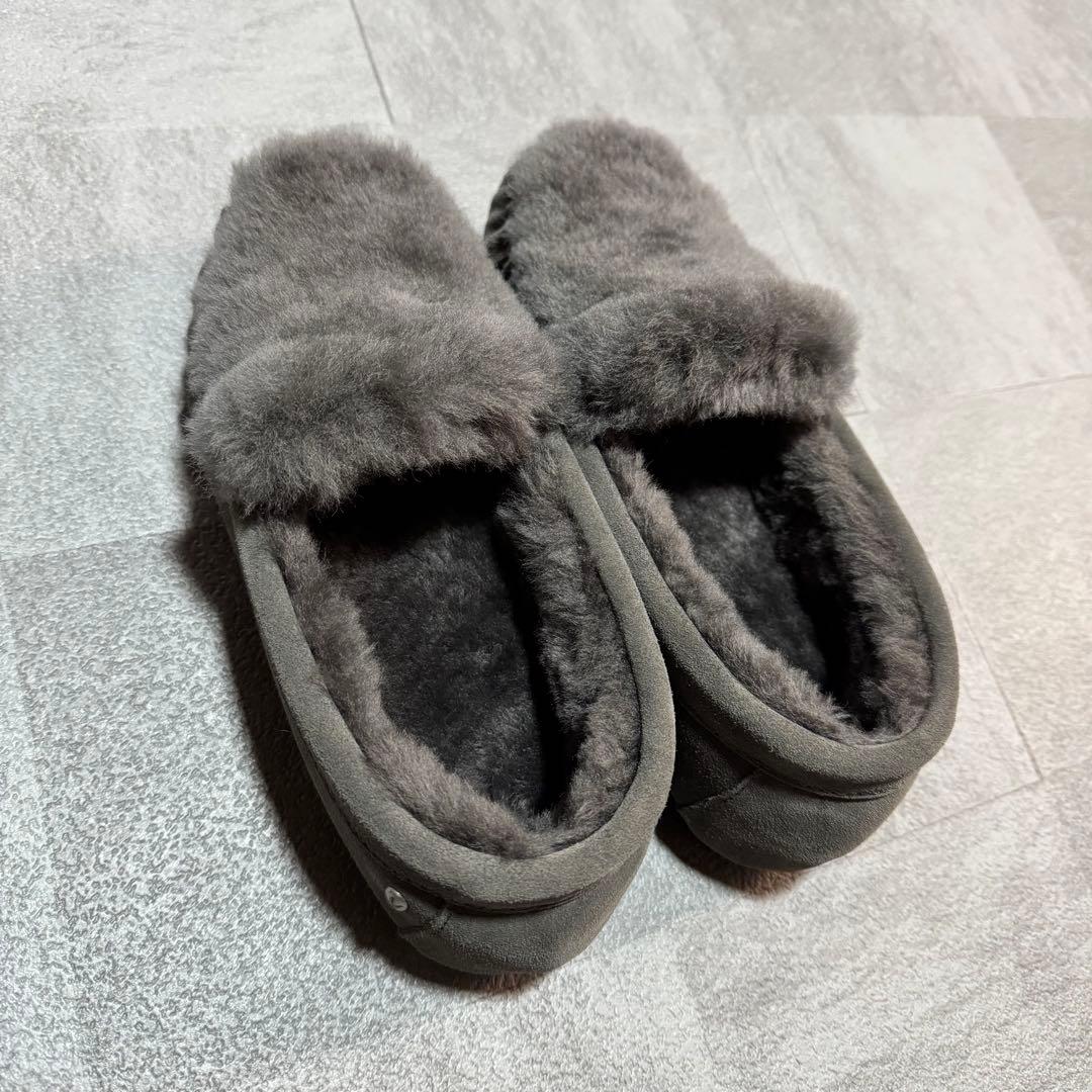 EMU Australia ムートン モカシン ケアンズ 24cm チャコール