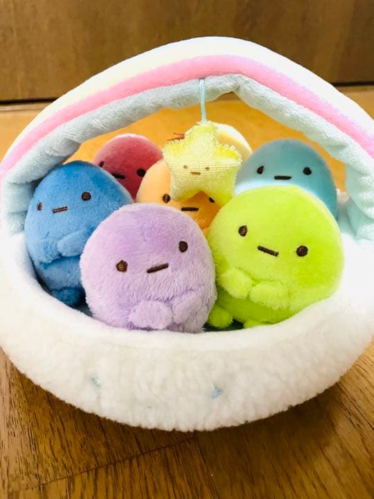 限定品！すみっコぐらし 7周年 たぴおか レインボー シーンぬいぐるみ