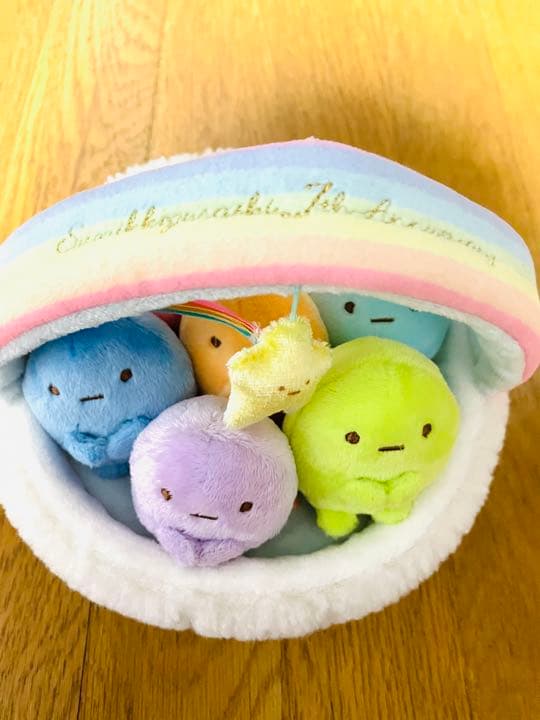限定品！すみっコぐらし 7周年 たぴおか レインボー シーンぬいぐるみ