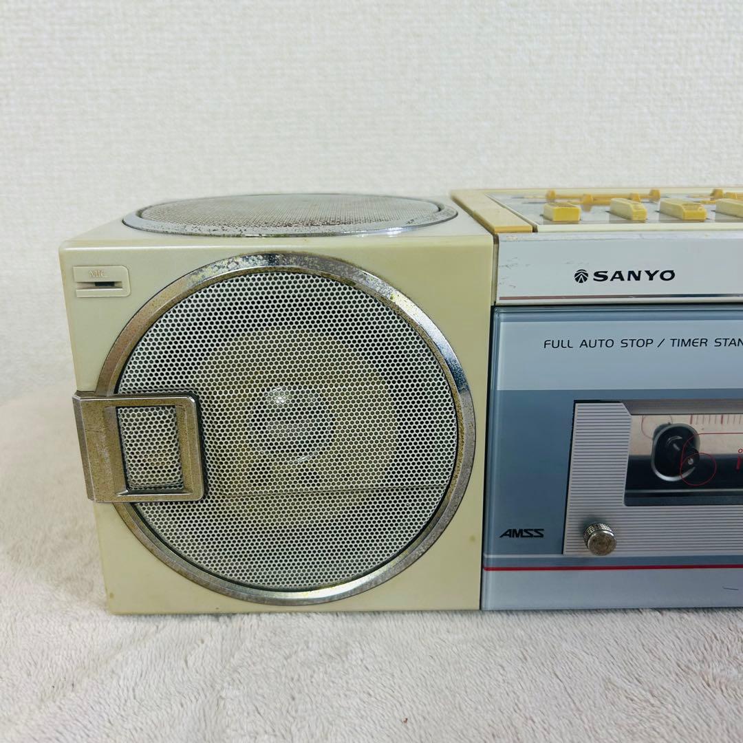 希少 動作品】SANYO MR-Q4 6スピーカー レトロラジカセ 当時物