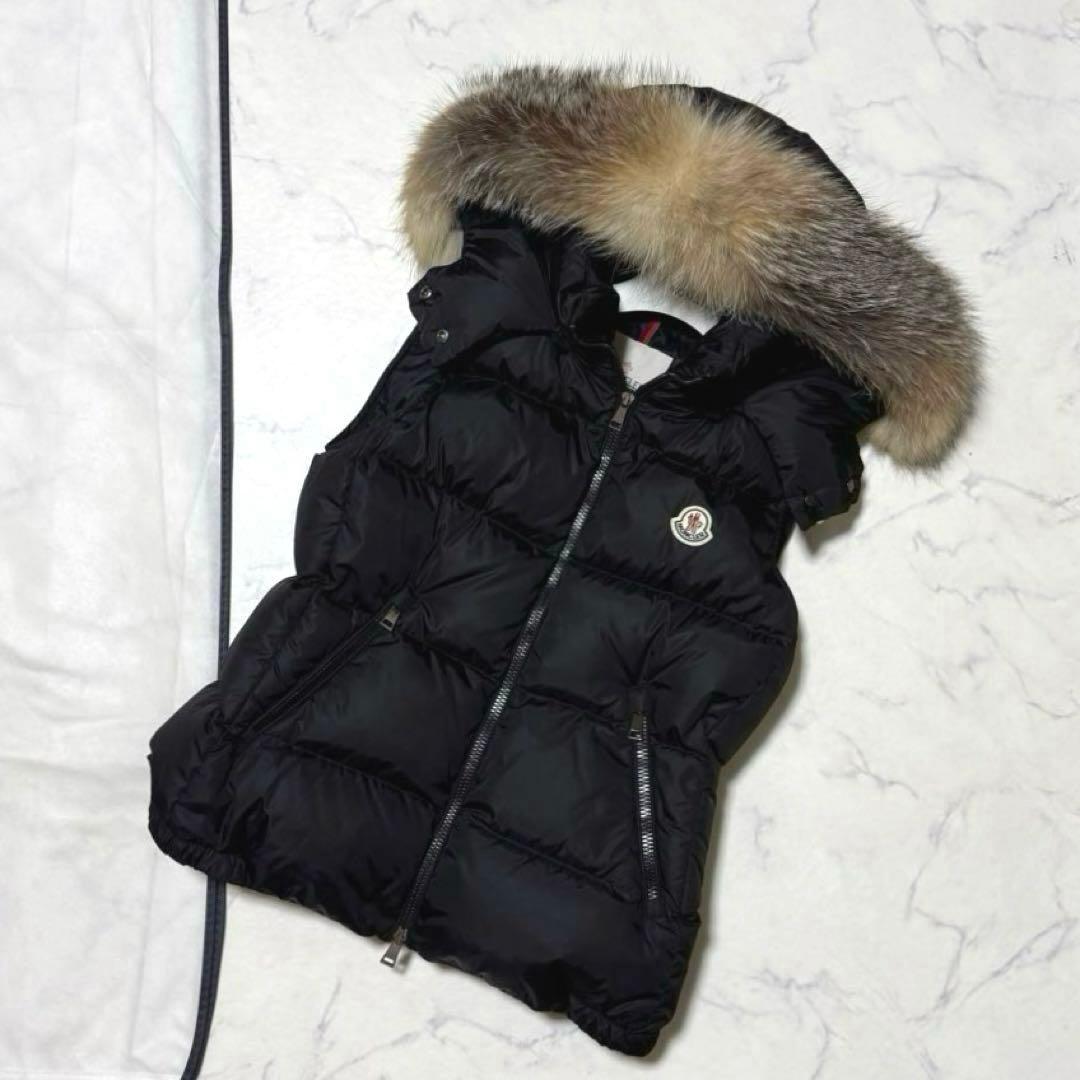 MONCLER フォックスファー ダウンベスト モンクレール 美品 正規品