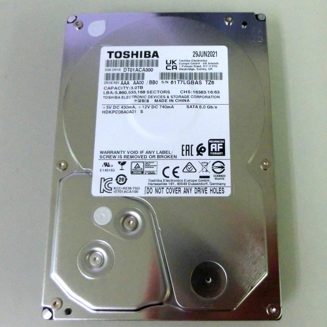 動作確認済 Toshiba 3TB HDD 3.5インチ - メルカリ