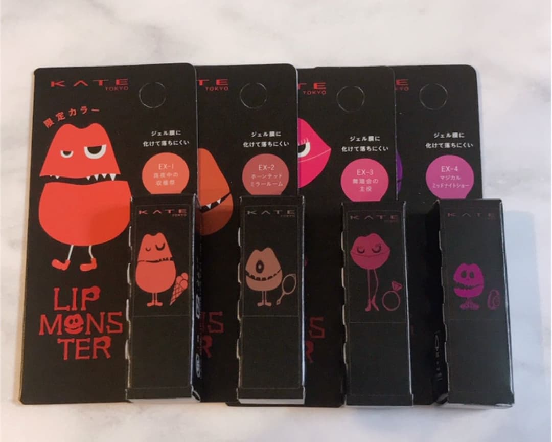 ケイト リップモンスター ミニ 4色 4本 セット 限定 EX1.2.3.4 - メルカリ