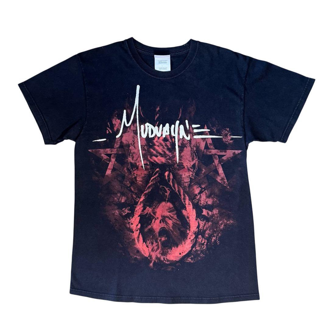 00's Mudvayne バンドTシャツ/ヘインズ Vintage Mudvayne Rock Band T-shirt Double Sided Graphic Black Red