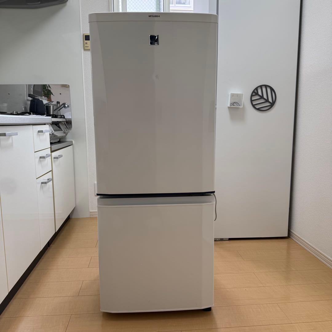 【てるてる坊主】三菱ノンフロン冷凍冷蔵庫　MR-P15EX-KB 146L 三菱電機（MITSUBISHI ELECTRIC） 冷凍冷蔵庫 MR-P15K-H 146L 幅48cm
