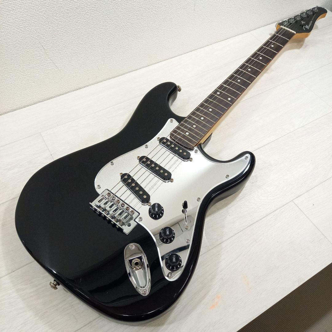 Mavis ストラトキャスター ブラック 黒 ミラーピックガード - メルカリ