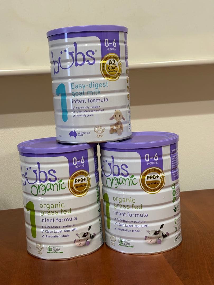 3缶セット】bubs Organic 粉ミルク 0-6ヶ月用 - メルカリ
