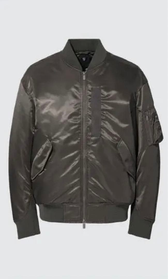 UNIQLO+J 】美品 ハイブリッドダウン オーバーサイズMA-1 - メルカリ