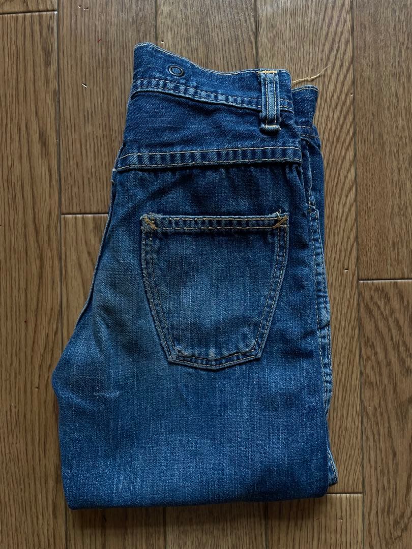 50s vintage デニム ペインターパンツ 股リベ 大戦 キッズ スタッズ