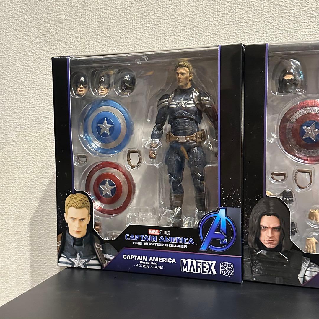 MAFEX No.202、203 キャプテン・アメリカ&ウィンターソルジャー - メルカリ
