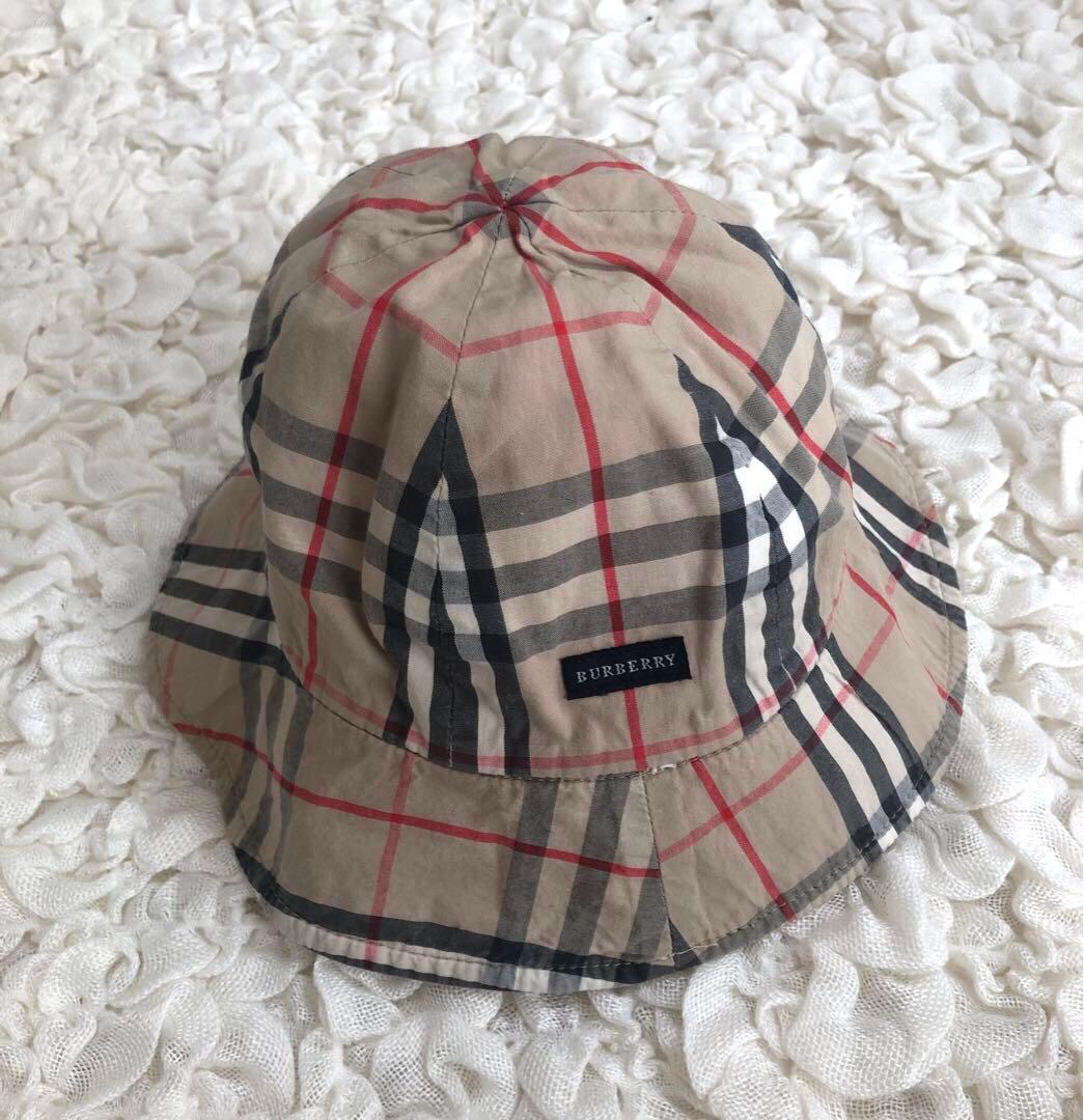 BURBERRY バーバリー リバーシブル帽子 バケットハット ベビー - メルカリ