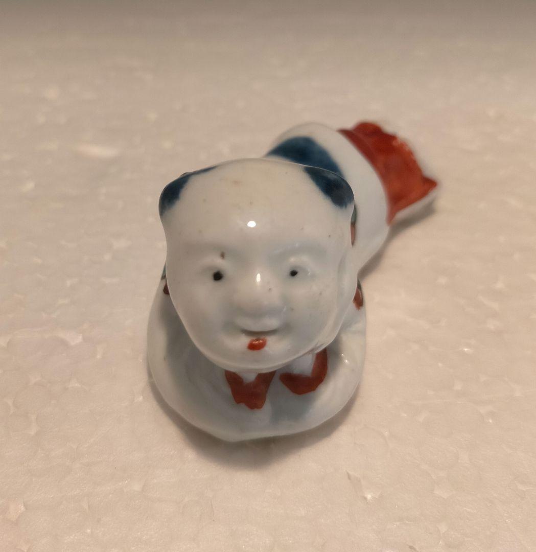 江戸時代 柿右衛門 唐子形笛 江戸時代中期の型1個、後期型1個 伊万里焼