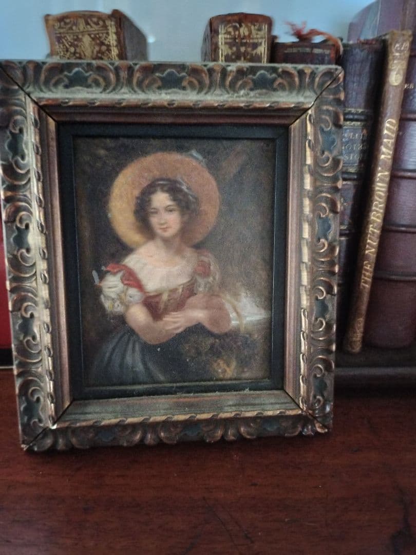 イギリスアンティーク古い油絵 ヴィンテージピクチャー 油絵 イギリス 絵画 | 雑貨とアンティークのお