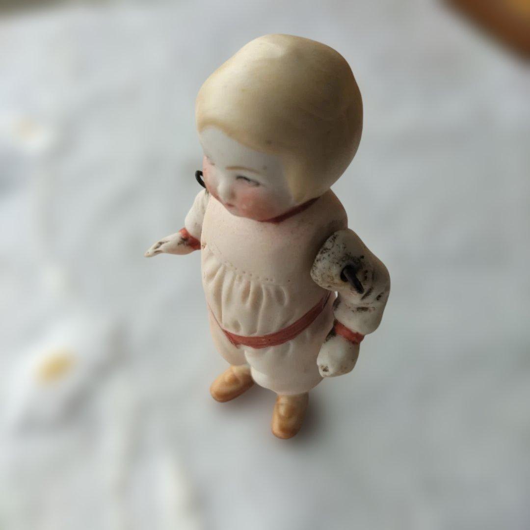 ドイツ ビンテージ ビスクドール 男の子 身長8.8cm HERTWIG？ - メルカリ