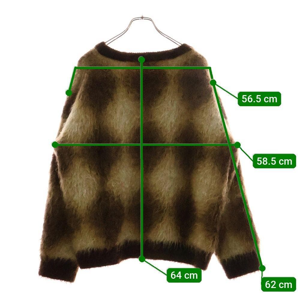 山田涼介着用 CELINE セリーヌ ブラッシュドモヘアセーター アーガイル