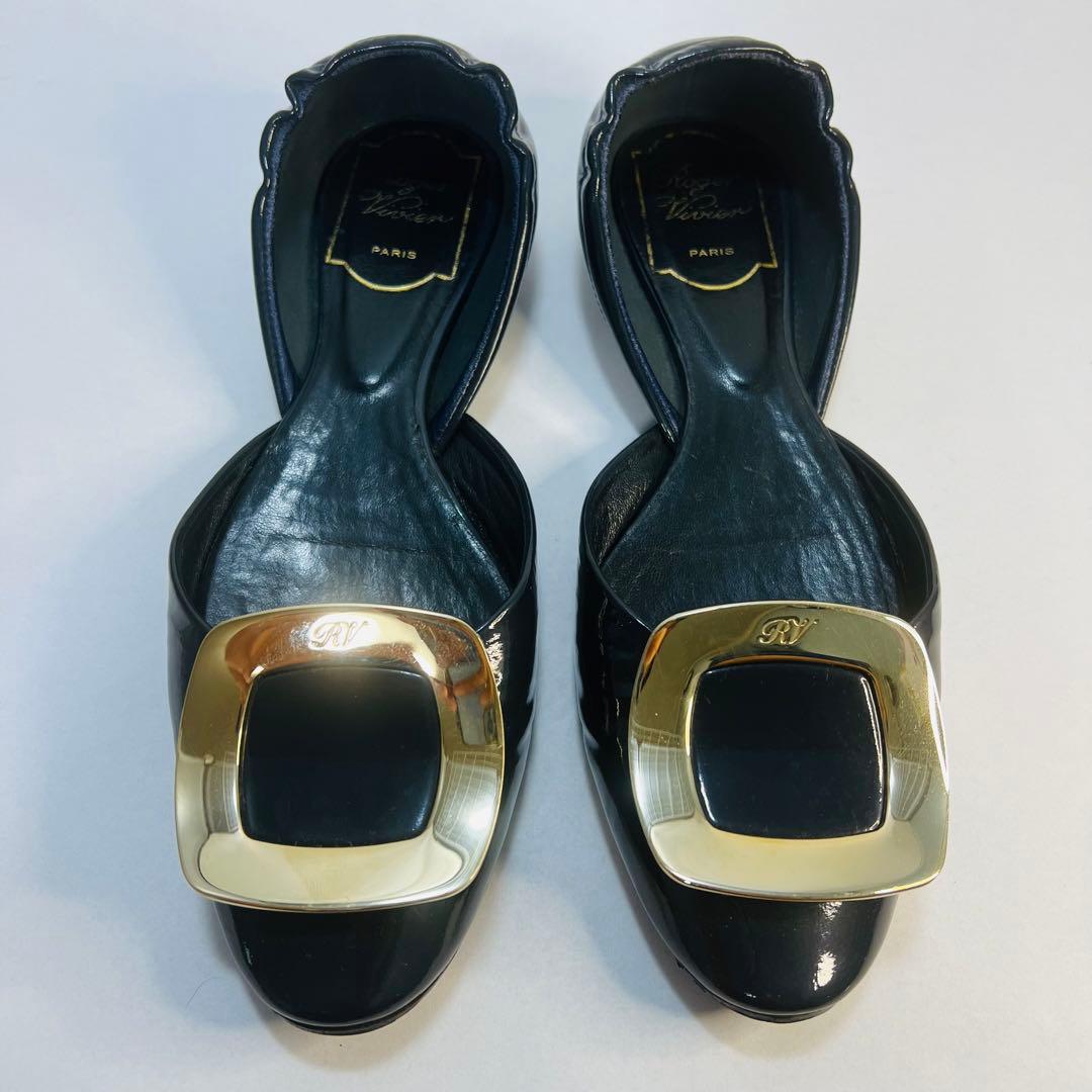 美品 RogerVivier ロジェヴィヴィエ フラットシューズ パンプス - メルカリ