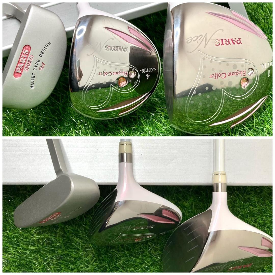 レディース パリス エレガントゴルファー ゴルフクラブ7本セット L