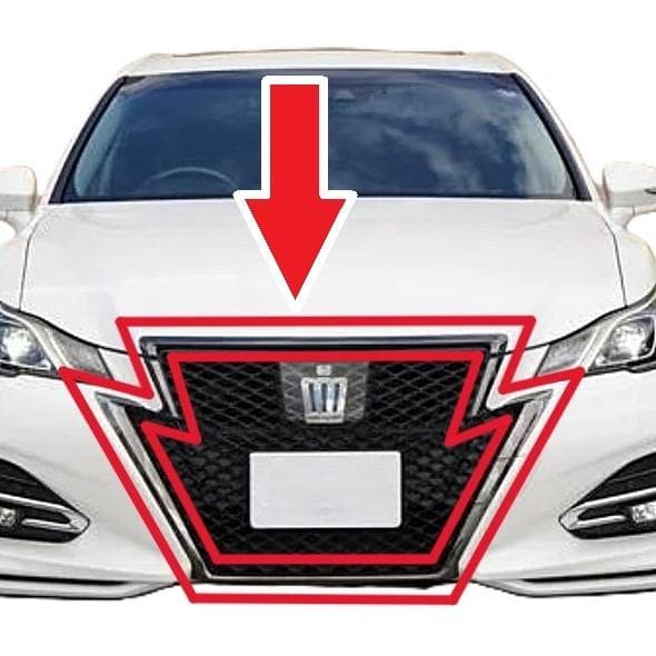 トヨタ クラウン アスリート 210系 フロント グリル モール 漆黒