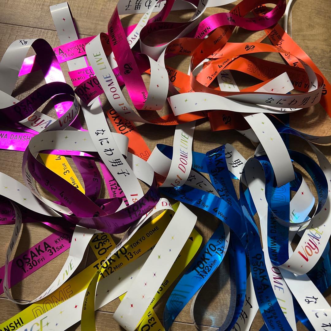 なにわ男子　ドームツアー　銀テープ なにわ男子 ドームツアー 銀テープ ピンク 道枝駿佑 フル1本｜Yahoo