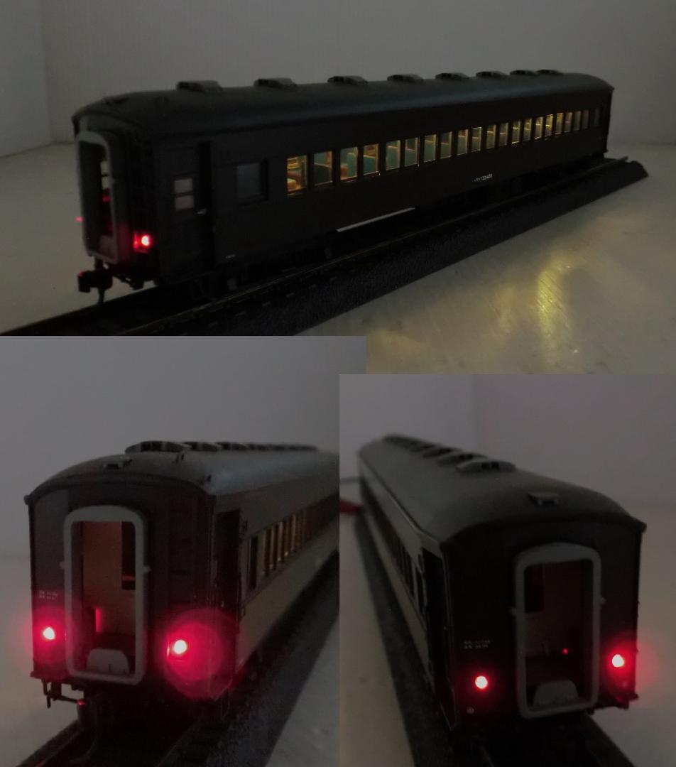 HOゲージ 天賞堂 32系客車 スハ32形・スハフ32形 オプション室内灯付