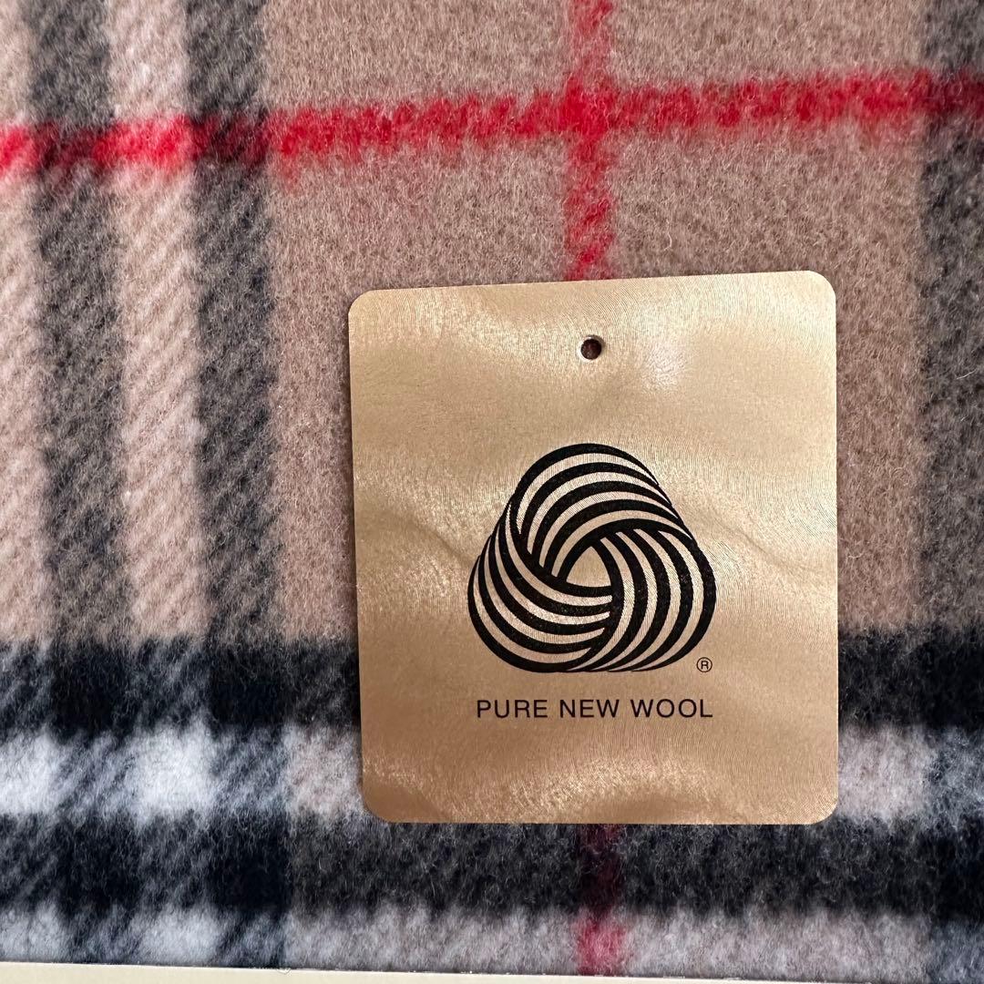 未使用 Burberry 純毛毛布 ノバチェック柄 ベージュ 140×200 - メルカリ