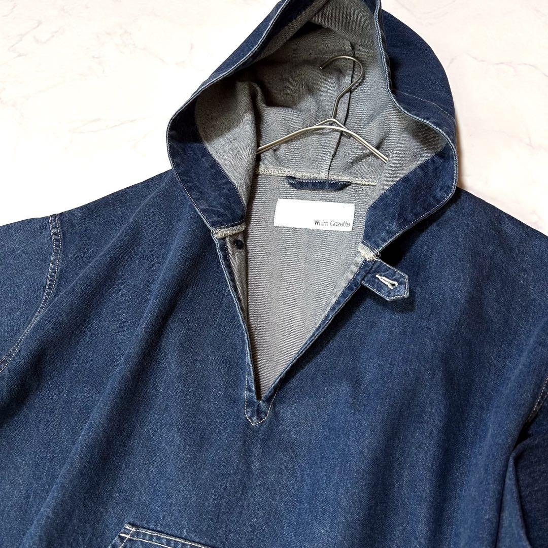 極美品ウィムガゼットインフルエンサーコラボデニムフーディー2025定価