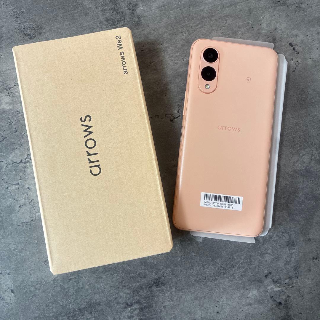 【新品未使用】arrows We12 ライトオレンジ　本体 arrows We セイモバイル☆SIMフリーdocomo We2 [ライトオレンジ] F-52E