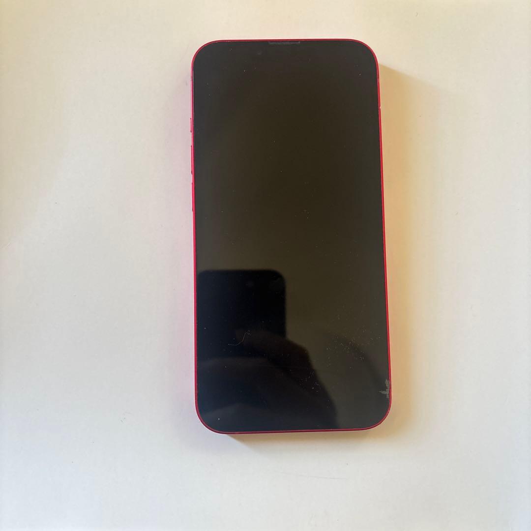 iPhone 14 128GB レッド 画面割れなし フレーム少し傷あり動作良好
