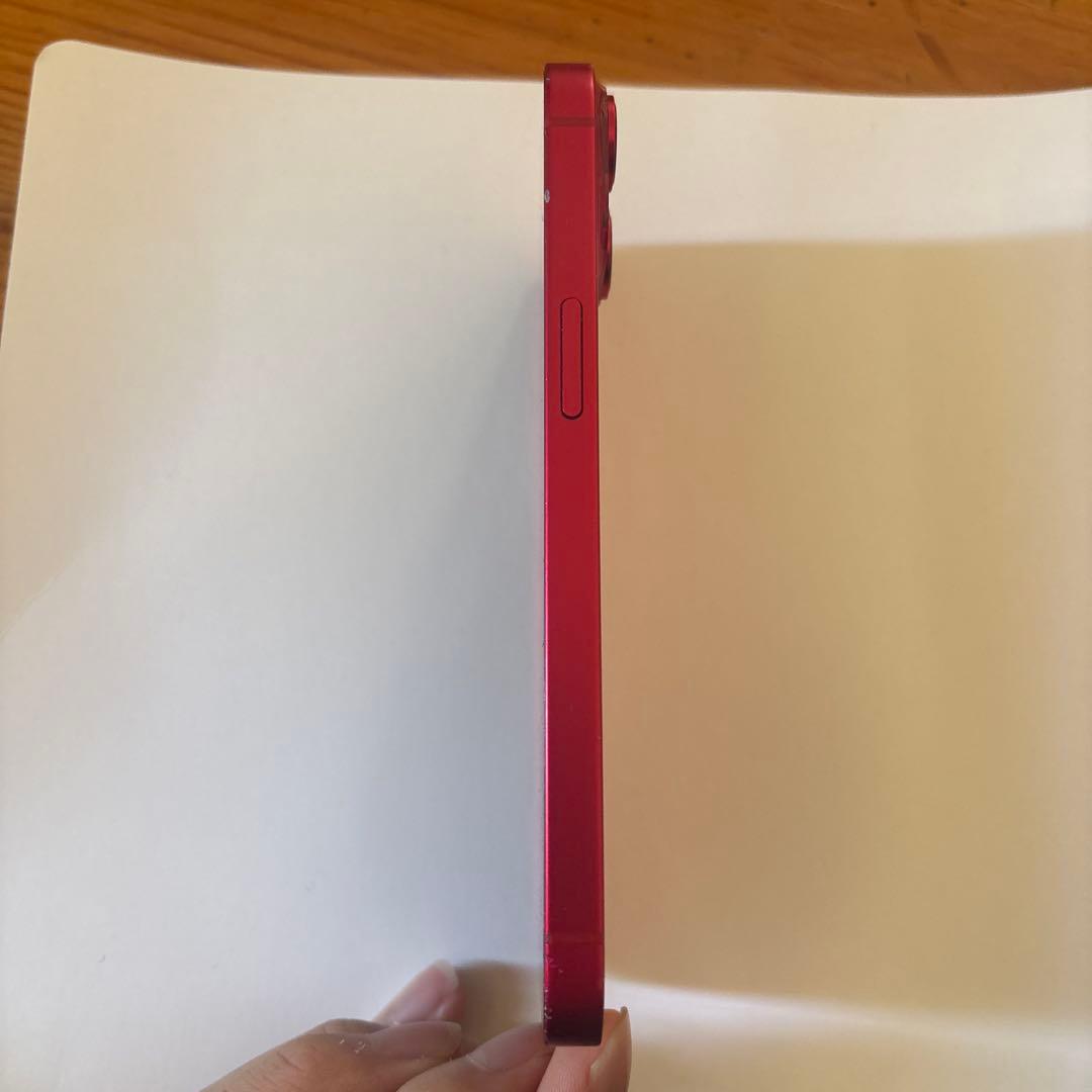 iPhone 14 128GB レッド 画面割れなし フレーム少し傷あり動作良好