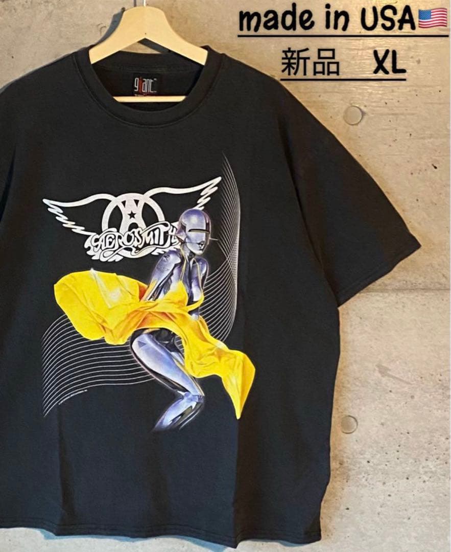 新品】エアロスミス Tシャツ エアロスミス バンドT ツアー 空山基 XL
