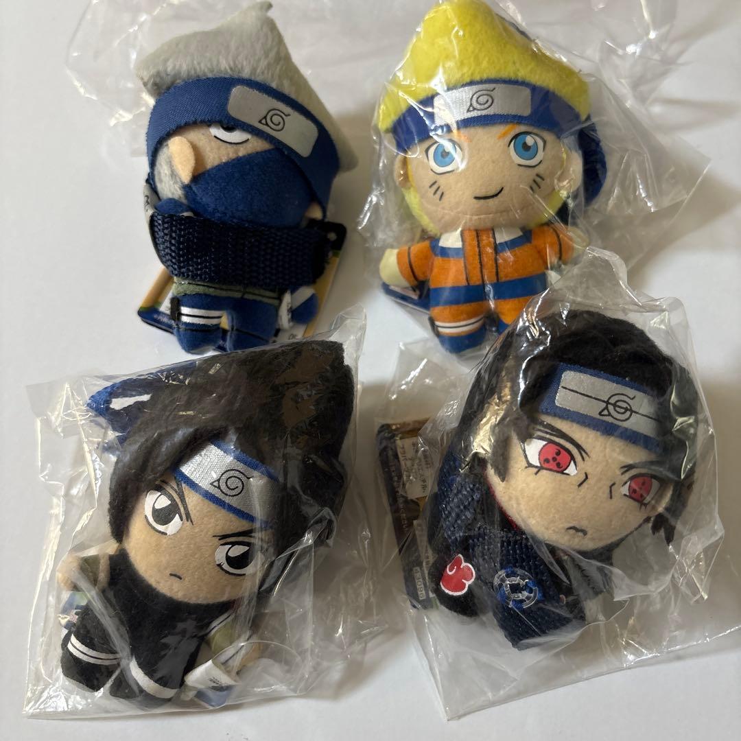 額当て風ベルト付ぬいぐるみ 2006年 タグ付 ナルト カカシ イタチ