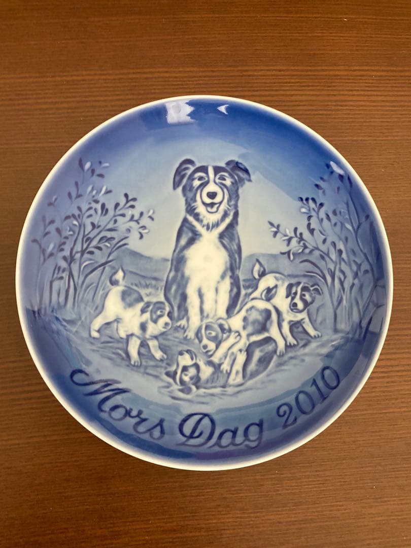 ロイヤルコペンハーゲン B&G2010年マザーズデイプレートボーダーコリー