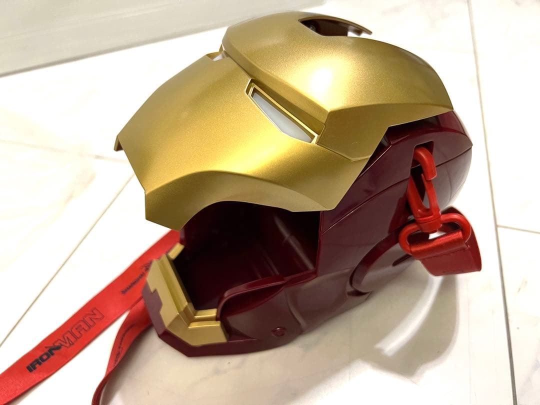 新品 上海 ディズニー アイアンマン 音 ライト付 ポップコーン