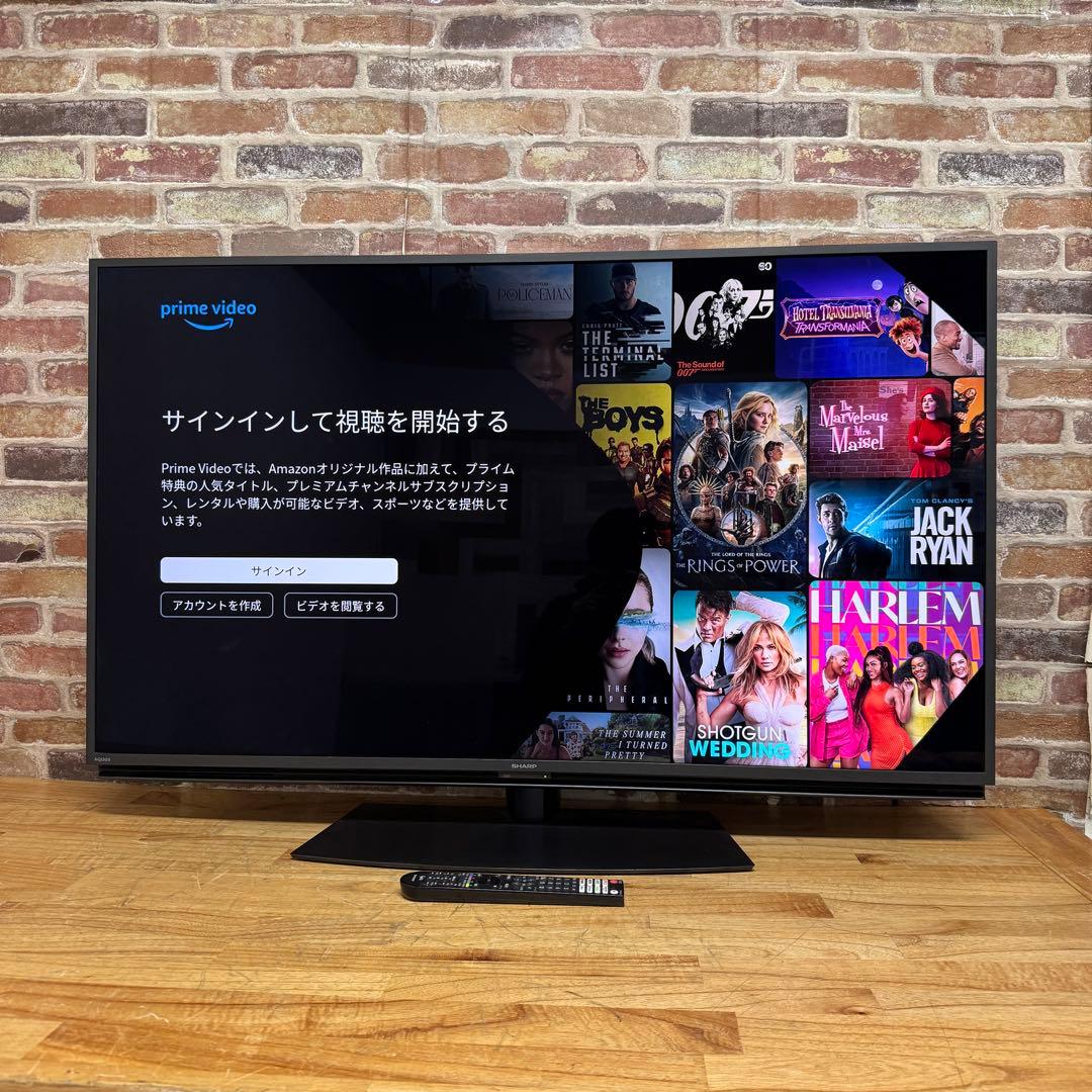 シャープ 55V型 4K液晶テレビ AQUOS 4T-C55DN1 動画アプリ○ - メルカリ
