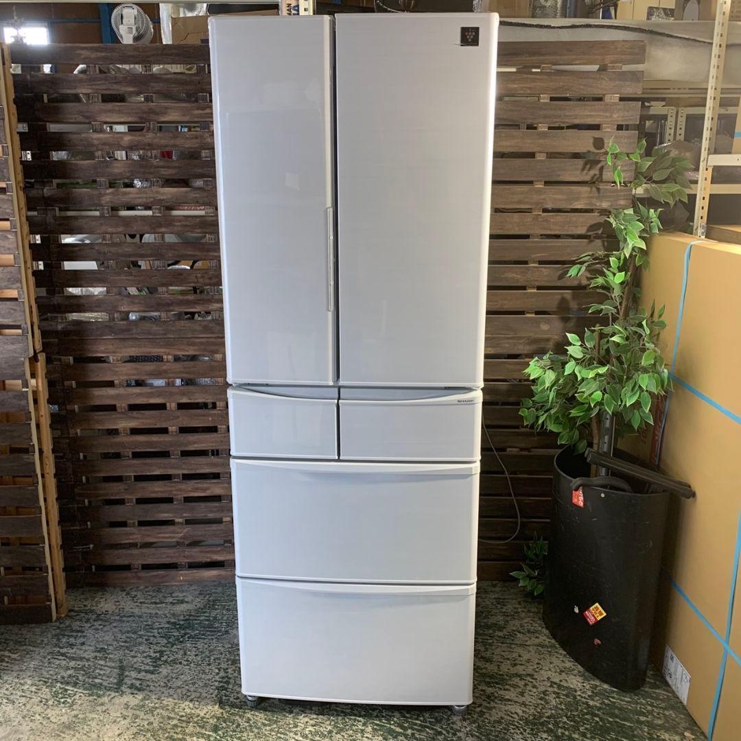 J258R SHARP 6ドア冷凍冷蔵庫 SJ-PF46C-H 2017年製 SHARP SHARP 5ドア冷蔵庫 455L どっちもドア SJ-XW46P (両開き