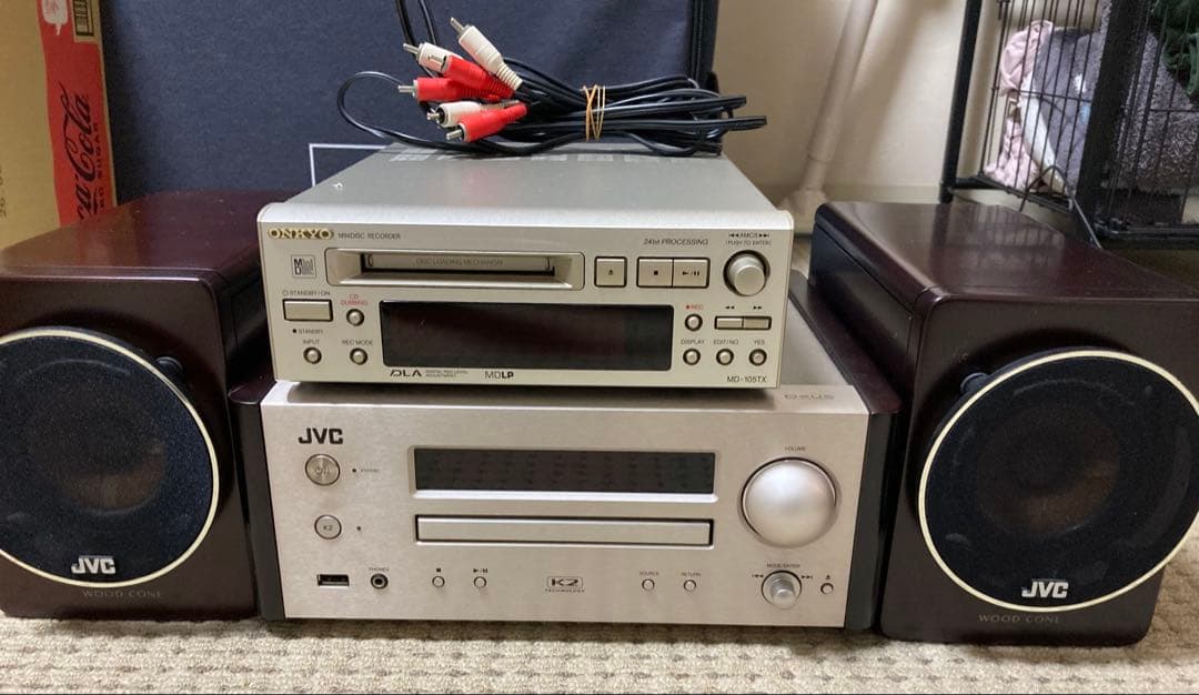 ゆきまーるさま専用　JVC ミニコンポ 、MDレシーバー、ビームスハートダウン