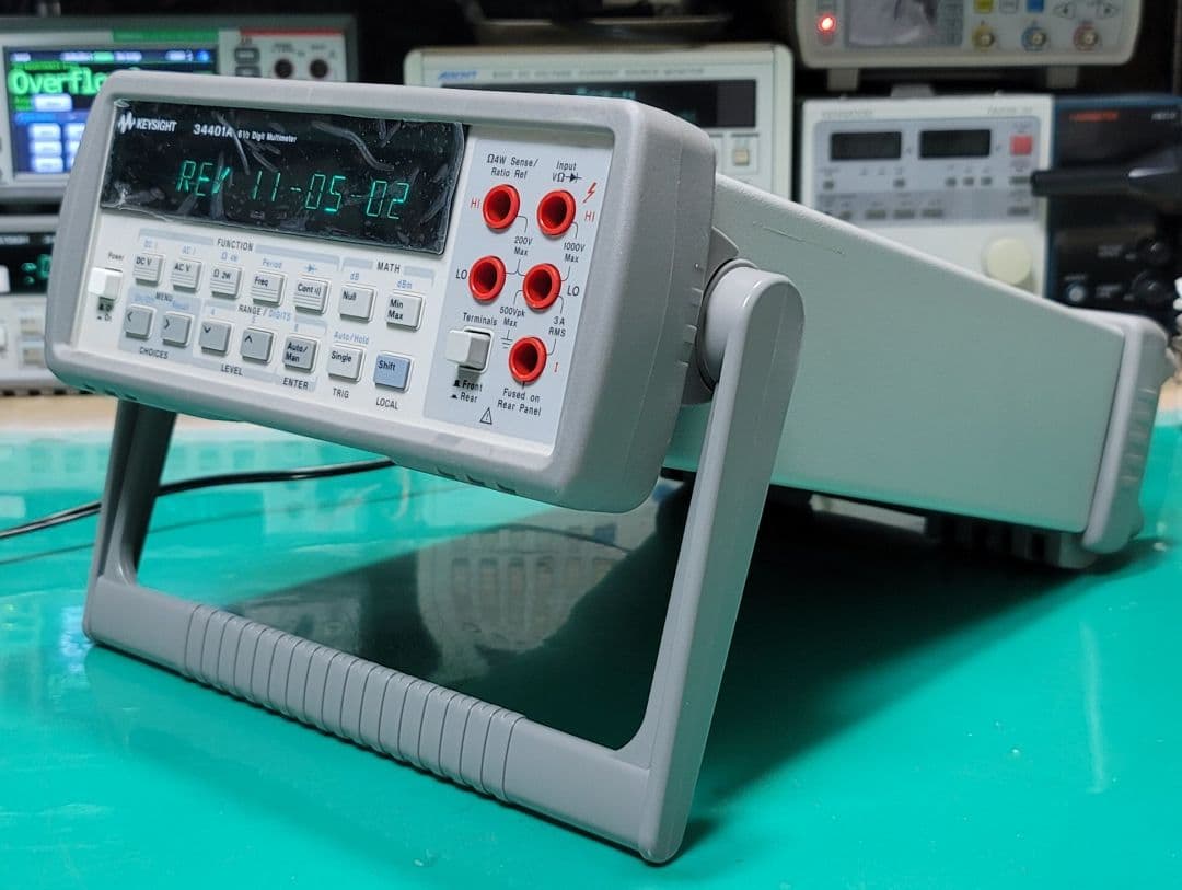 ②KEYSIGHT/HP 34401A 6.5桁 デジタルマルチメーター整備品