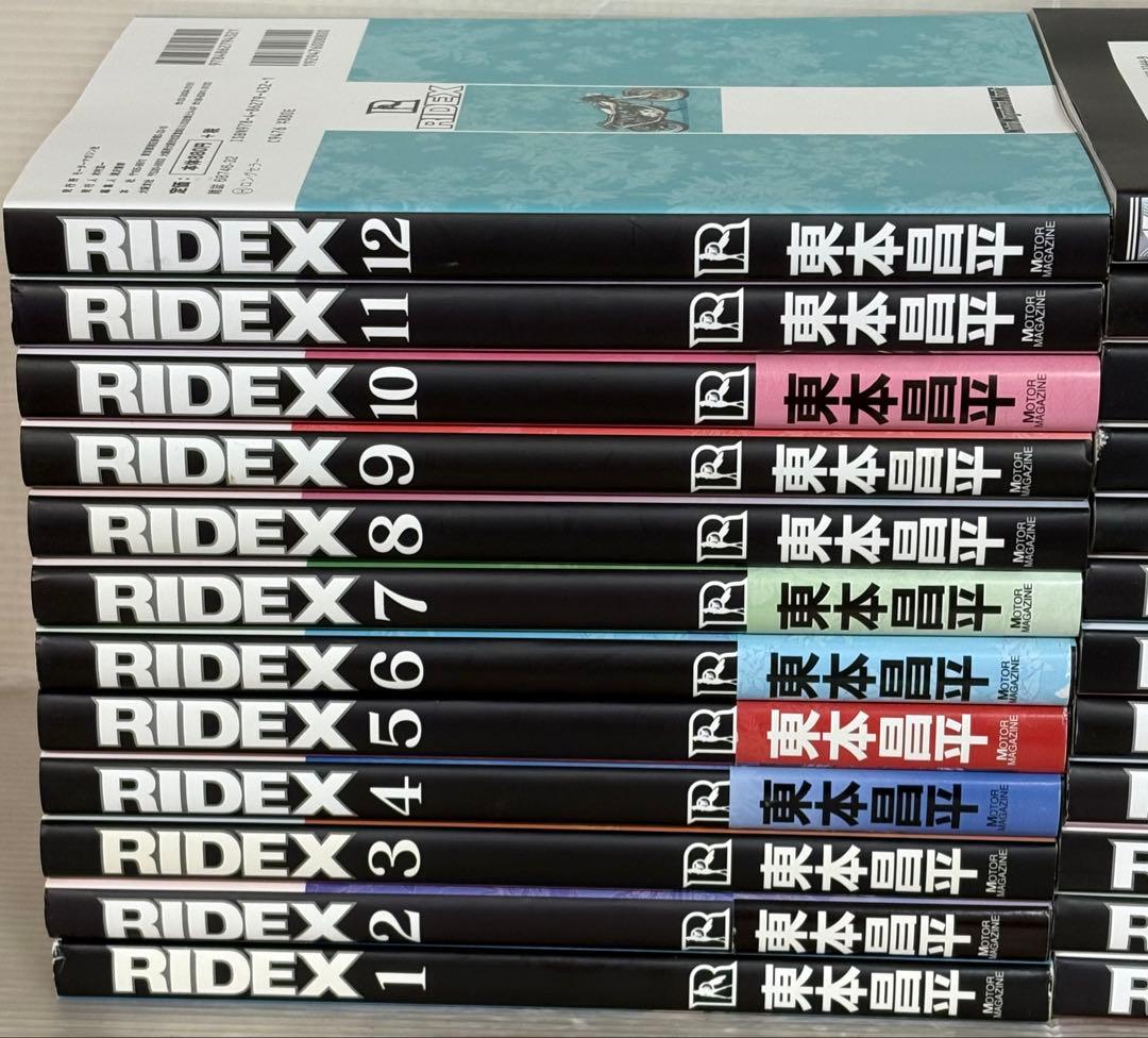 【I771m】《状態良好》 RIDEX21巻全巻セット+ 他4冊計25冊ハガキ付