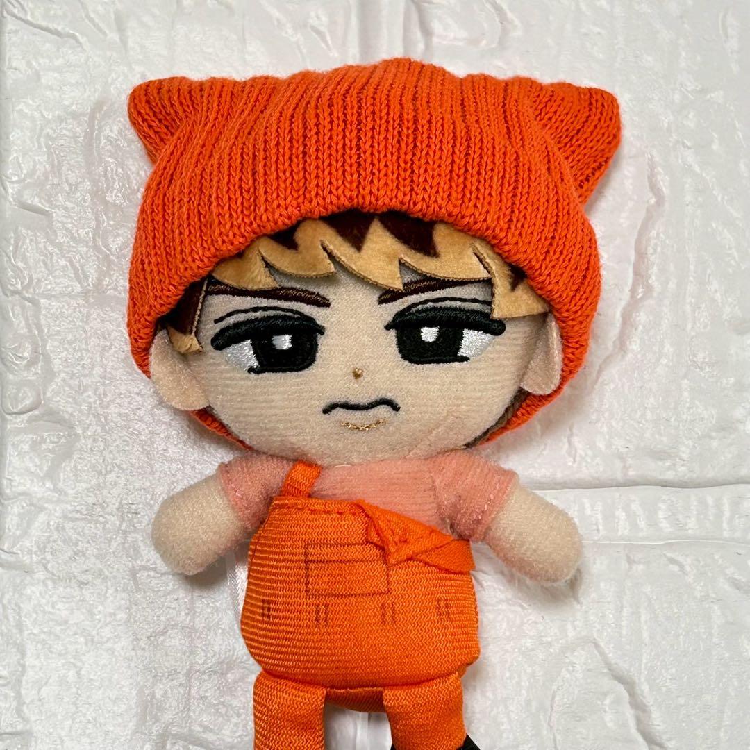 オレンジ ネコ耳 ニット帽子 すのチル ぬい服SnowMan 向井康二 ソフビ