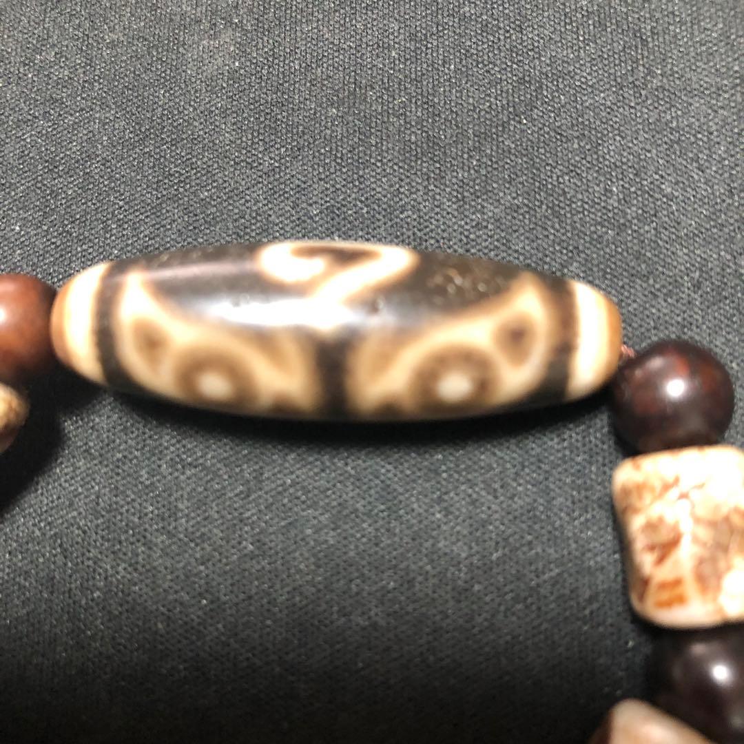 上肯天珠‼️西蔵老礦手工伝承仏龍眼如意宝珠梵字（バク、