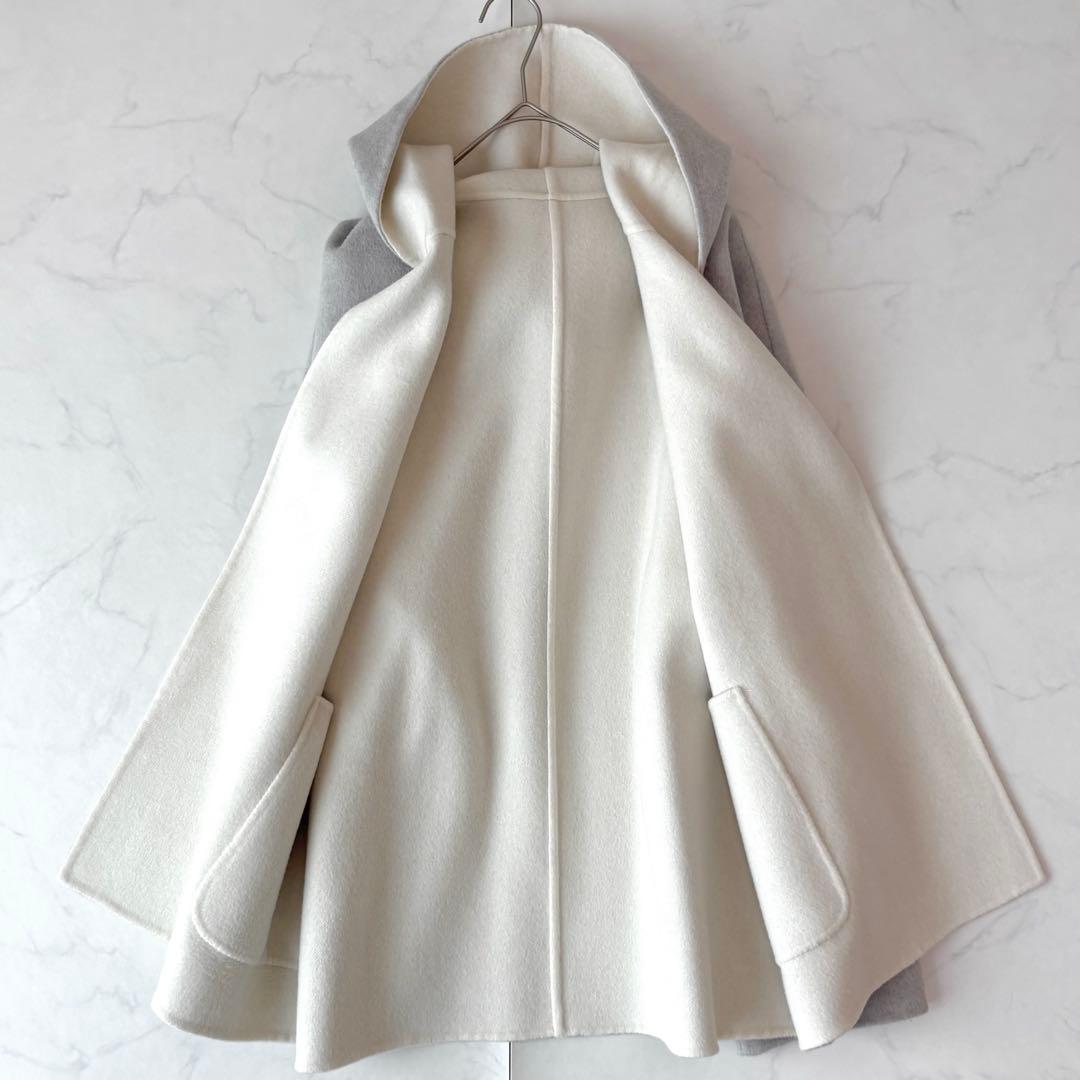 美品✨️ギャルリーヴィー ダブルフェイス フード付 リバーシブル