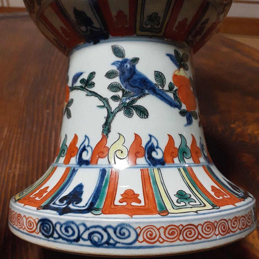 中国大明万暦年製尊形大花瓶 - メルカリ