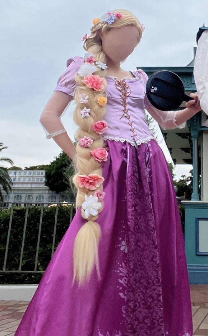 ラプンツェル コスプレ 仮装 衣装 ウィッグ Dハロ - メルカリ