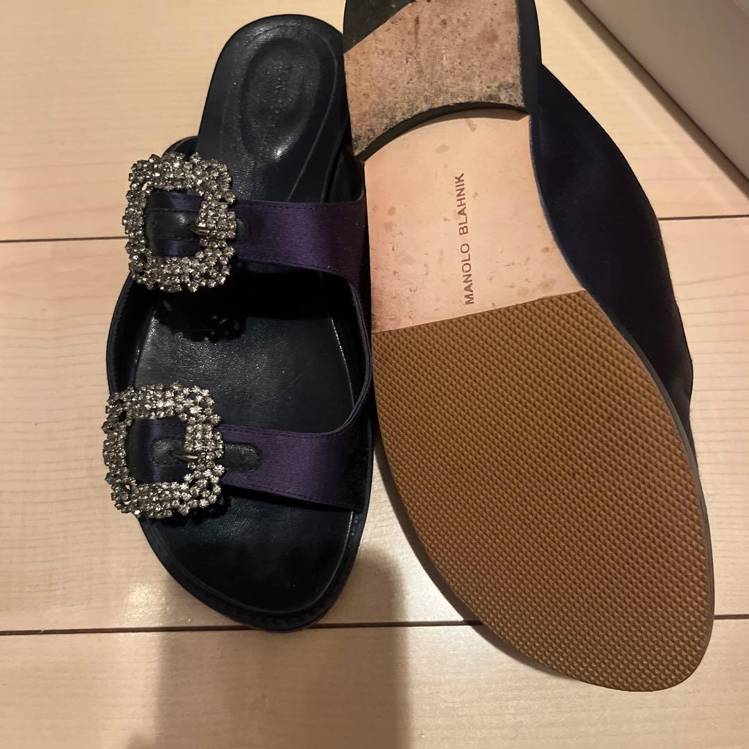 マノロブラニクハンギシフラットシューズ/ドゥロワー