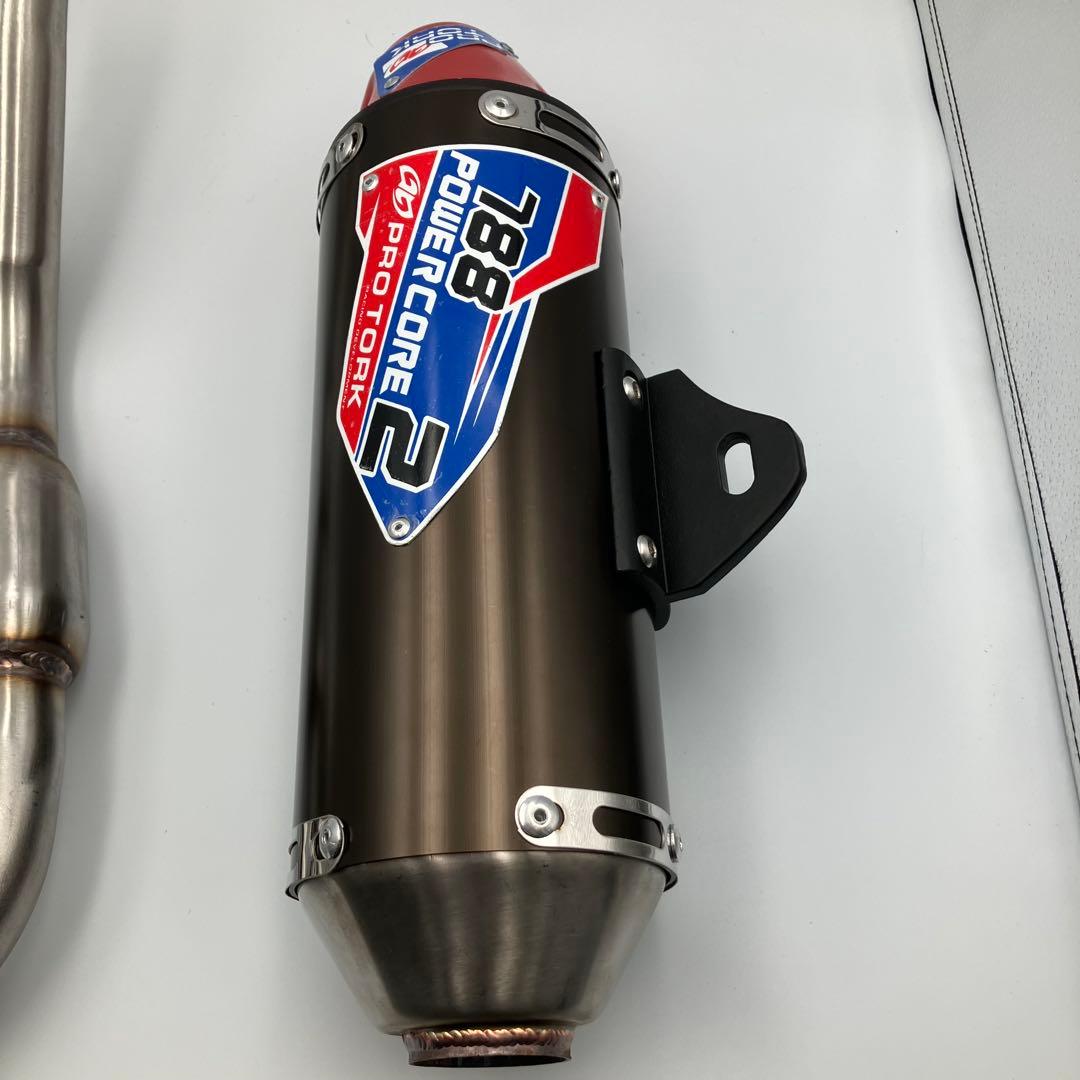 CRF230F PROTORK パワーコア2 フルエキゾースト マフラー赤／黒 - メルカリ
