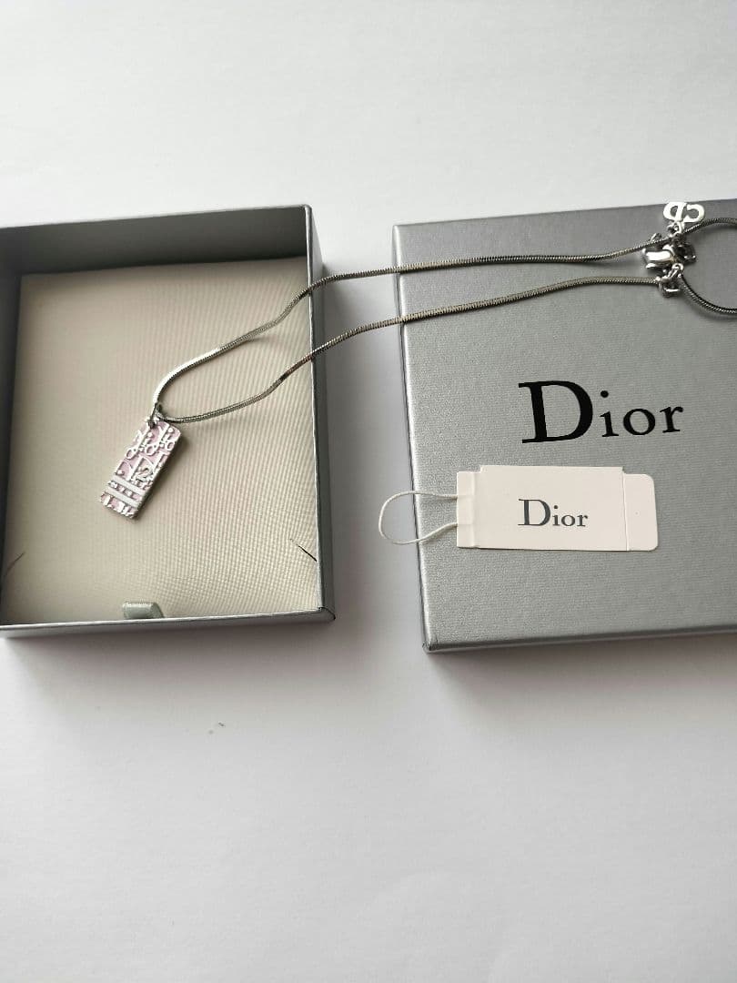 ディオールネックレス N7088】Christian Dior CD logo necklace/クリスチャンディオール