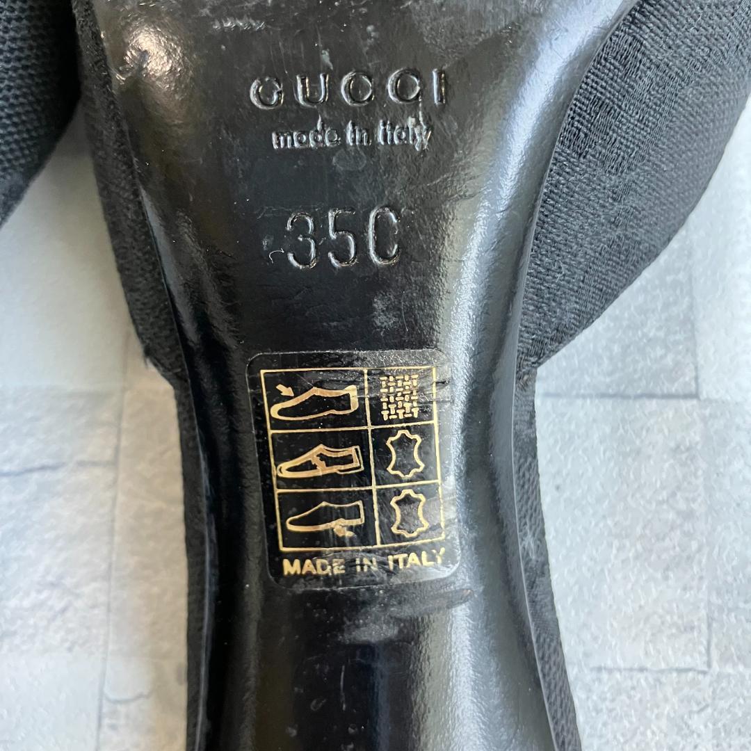 GUCCI ミュール ヒール ホースビット GG柄 ポインテッドトゥ - メルカリ
