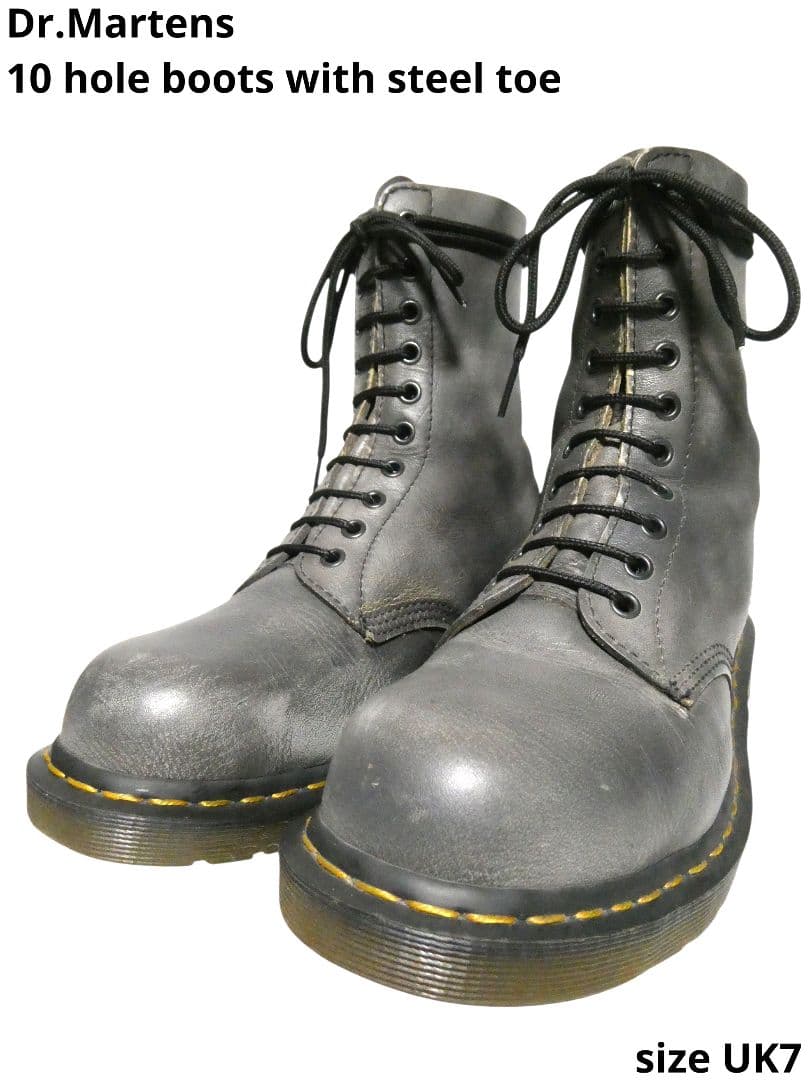 美品！激レアカラー！シルバーグレー！ドクターマーチン10ホールスチールトゥUK7 楽天市場】ドクターマーチン 10ホール uk7の通販